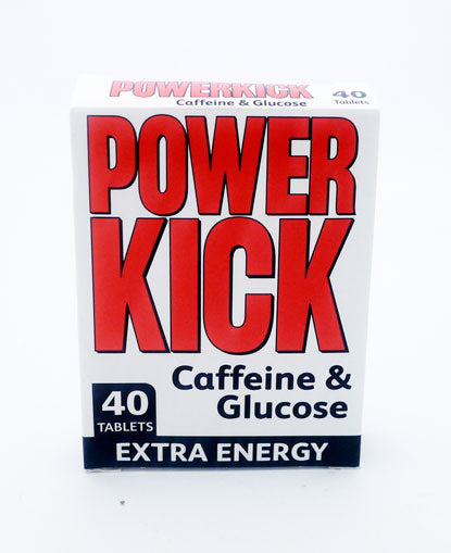 Power Kick Caffine & Glucose 40 Tablets | High Quality Health & Wellbeing Product Online - Product Image Power Kick Caffine & Glucose 40 Tablets | High Quality Health & Wellbeing Product Online - Product Image